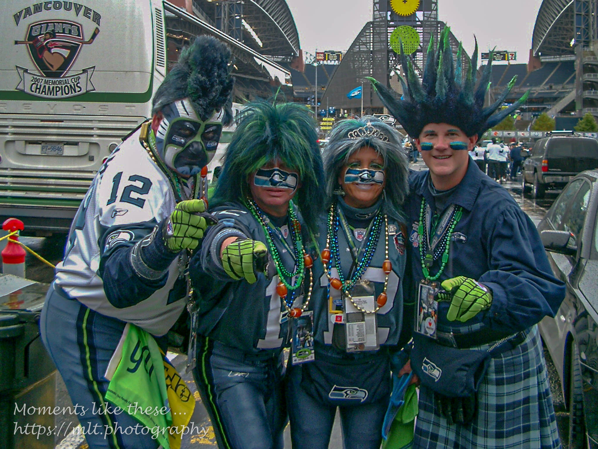 Mr & Mrs Seahawk and "family"