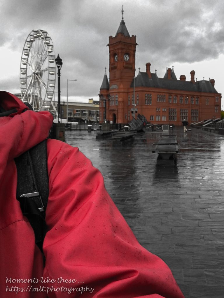 A pierhead red selfie