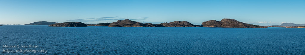Island panorama - leaving Trondheim