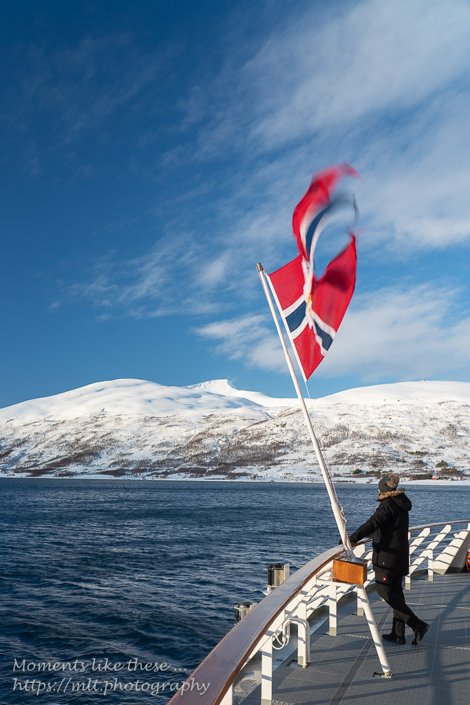 Flying in the wind - between Finnsnes and Tromsø