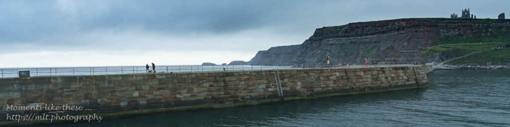 The breakwater at Whitby