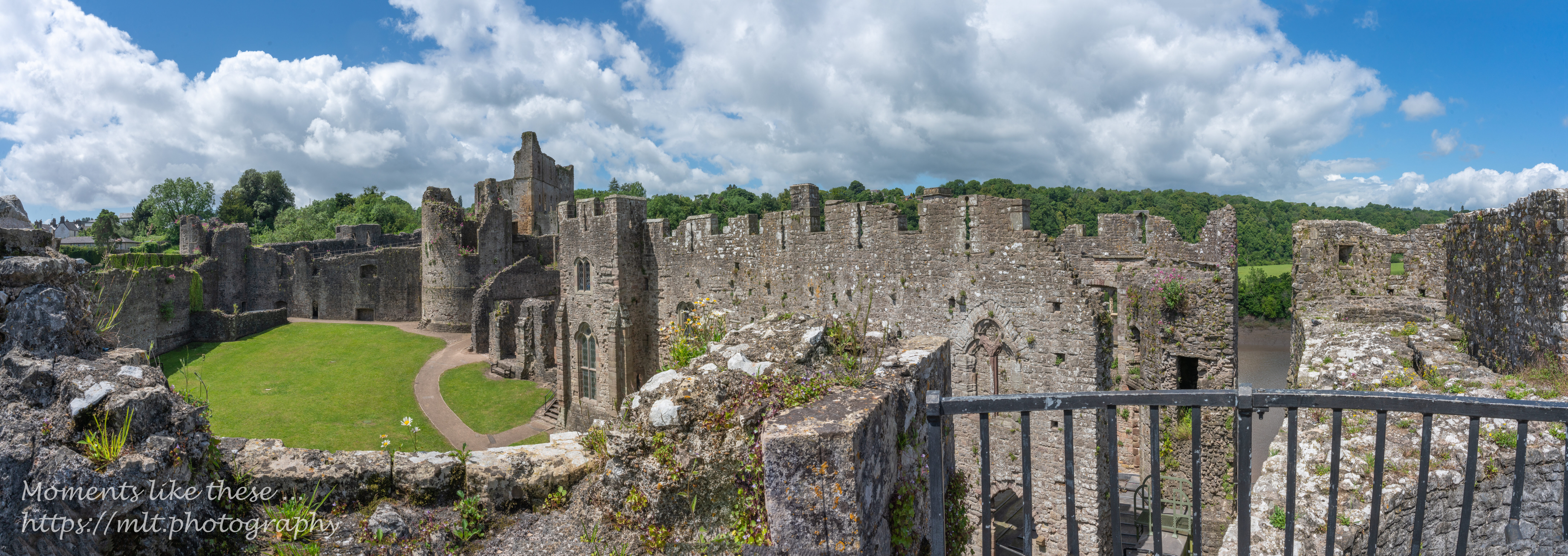 Chepstow Castle - a panorama